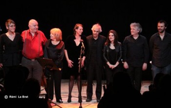 Nathalie Fortin, Gérard Morel, Francesca Solleville, Béatrice Moulin, Rémo Gary, Audrey Antonini, Michel Boutet et Thomas Pitiot (photo )