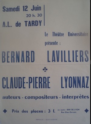 Saint-Etienne, 12 juin 1965. Et Lavilliers vint !