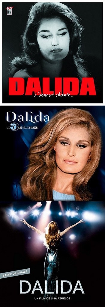 Dalida, costume en posthume pailleté