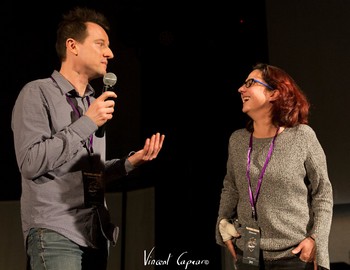 David Desreumaux (Haxagone) et Stéphanie Berrebi (FrancoFans)