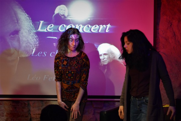 En répétition su spectacle "Léo l'indigné" (photos DR)