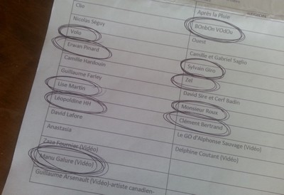 Une fiche de voeux parmi bien d'autres...