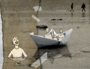 Illustration pour Les maux des mots, Guyom Photo ©Anne-Claire Bertin