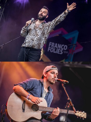 PENDANT CE TEMPS, AU FRANC’OFF . François Bijou propose un show coloré et kitch : l’élégance y est de mise (lamé brillant, chemises rose, jaune ou léopard), les chansons rappellent les grandes heures de la variété italienne, les chorégraphies s’achèvent sur un lancer de confettis… Amusant mais aussi un peu vain. . Arty Leiso est beaucoup plus convaincant. Du rap de bonne famille, façon Big Flo et Oli, interprété avec brio et humour. Beaucoup de second degré, tant dans la présentation que dans les textes, mise en scène soignée et pleine de surprises. Le chanteur (et son comparse qui le rejoint pour la moitié des titres) dégagent une sympathie immédiate et c’est avec regret que le public les a vus quitter la scène, après une prestation d’une demi-heure seulement.