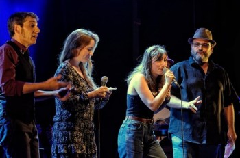 Aronc, Liz Van Deuq, Garance et Franck Halimi (photo Luc Allegier)
