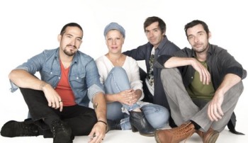 Romain Garcia (batterie), Sophie, David Granier (basse) et Alx (photo ji-fotoloft)