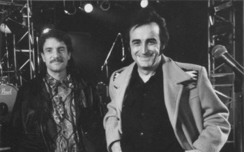 Dick Rivers et Francis Cabrel, 1991 (photo Sud-Ouest - Frédéric Girou)