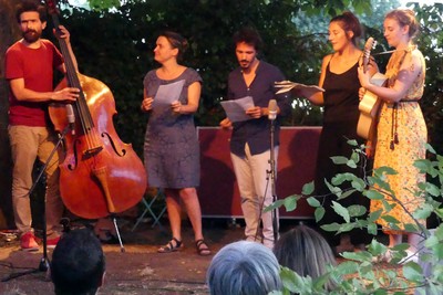 Les artistes en résidence chez Laurence : Mathieu Barbances, Laurence Keel, Bertrand Haggenmüller, Leonor Bolcatto, Annelise Roche