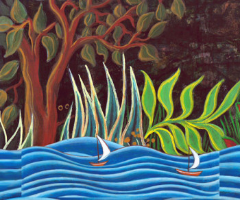 Samuel Bobin, Combustion spontanée 2020 verso Peinture Marina Rey