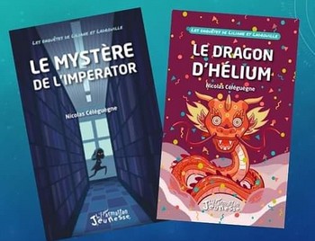 LES ENQUÊTES DE LILIANE ET LADROUILLE . Né en 1973, conseiller en insertion professionnelle, Nicolas Céléguègne est aussi auteur de chansons et de livres. Il aime aller à la rencontre de jeunes lecteurs dans les écoles « afin de leur faire partager l’amour des mots et le plaisir d’écrire en leur proposant des ateliers ludiques ». Il est notamment l’auteur de la série Les enquêtes de Liliane et Ladrouille, pour l’heure composée de deux tomes : « Le mystère de l’Imperator » et « Le dragon d’hélium » (pour enfants de 9 à 12 ans) polars publiés chez L’Harmattan. En juin dernier, « Le mystère de l’Imperator » a reçu le Prix littéraire jeunesse « Lire sous les étoiles » de la ville de Triel-sur-Seine (78), à l’occasion du Salon du livre, de la BD et du jeu. Nicolas est aussi coupable d’une biographie, « Jean Humenry, Itinéraire d’un chanteur obstiné » parue en 2019 dans la Collection Cabaret de L’Harmattan.