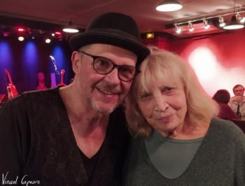 Francesca Solleville et Eric Frasaik, au Forum Léo-Ferré ce 18 mars 2022 (photo Vincent Capraro)