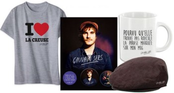 Le merchandising de Gauvain Sers, que le commerce n'a pas oublié (DR)