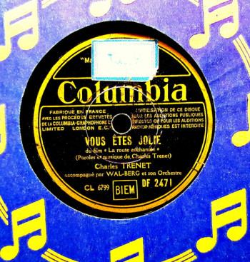 TRENET 1938 Vousêtes jolie _La route enchantée