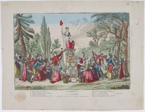 Hommage à la Liberté Gravure 1792